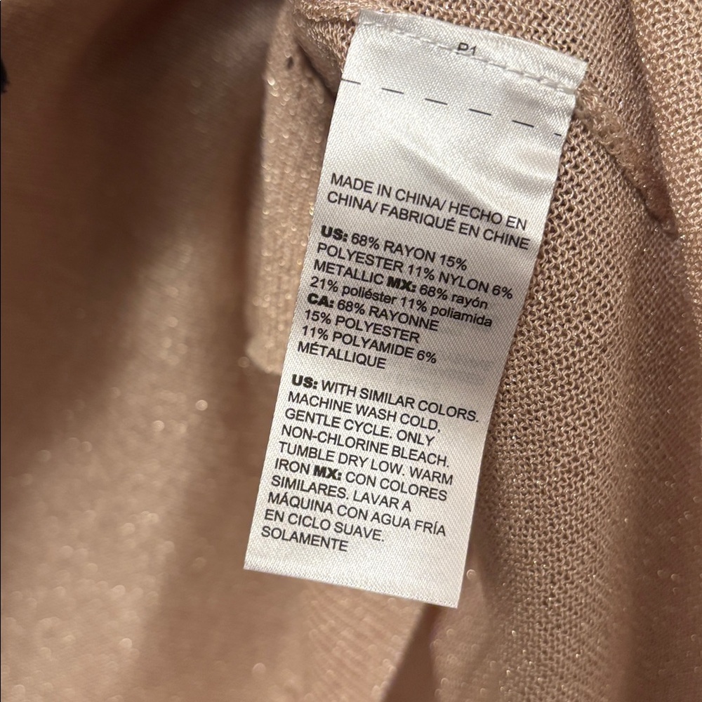Chico's Gold Cardigan Women’s 2 Large - Picture 12 of 12